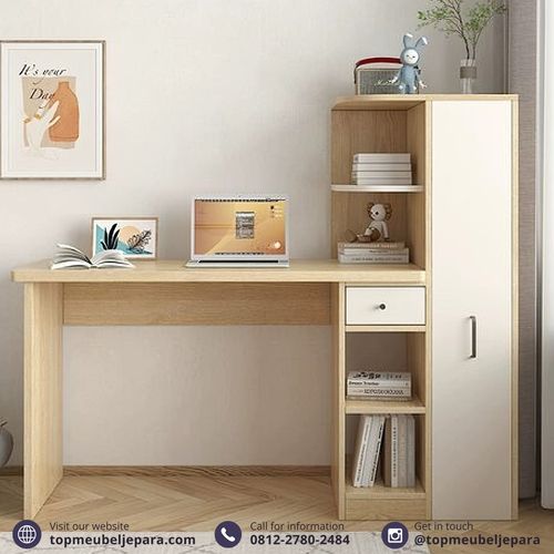 Meja Kerja dengan Lemari dan Laci Serbaguna - Image 5